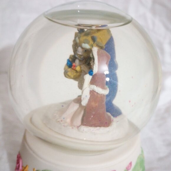 Vintage Schmid Disney's Beauty & the Beast Spinning Musical Snow Globe - Picture 8 of 9